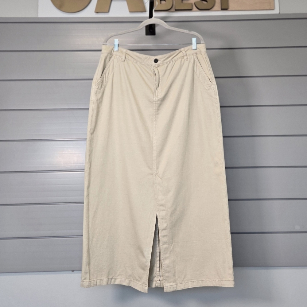 Cotton-On Khaki Midi Skirt